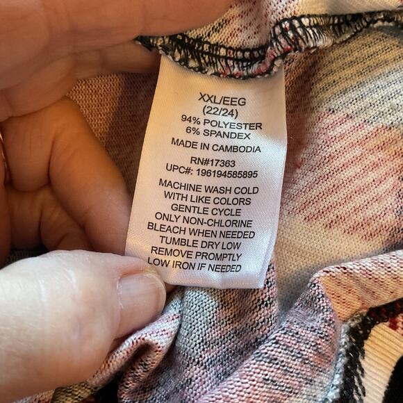 Cuddle Duds 2pc Red Plaid Henley Knit Lounge Suit with Pockets Plus 2XL - Picture 7 of 8